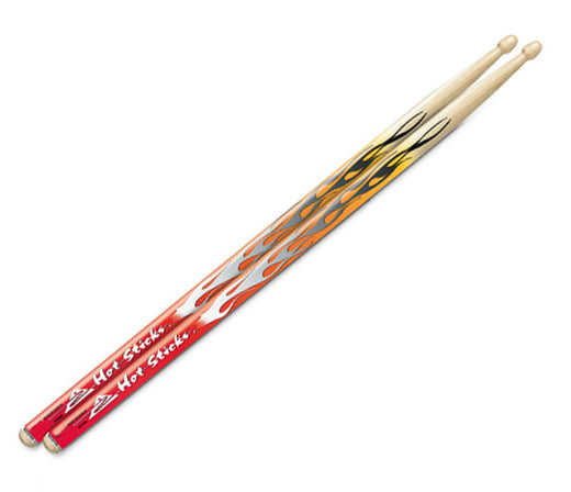 Hot Sticks Red Flame Artisticks Series, Hot Sticks, Drumsticks, Artisticks, Artwork, 7A, 5A