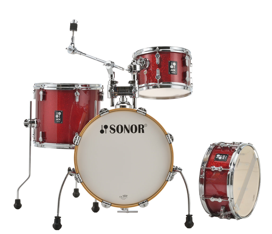 Sonor AQX Jungle Shell Pack In Red Moon Sparkle