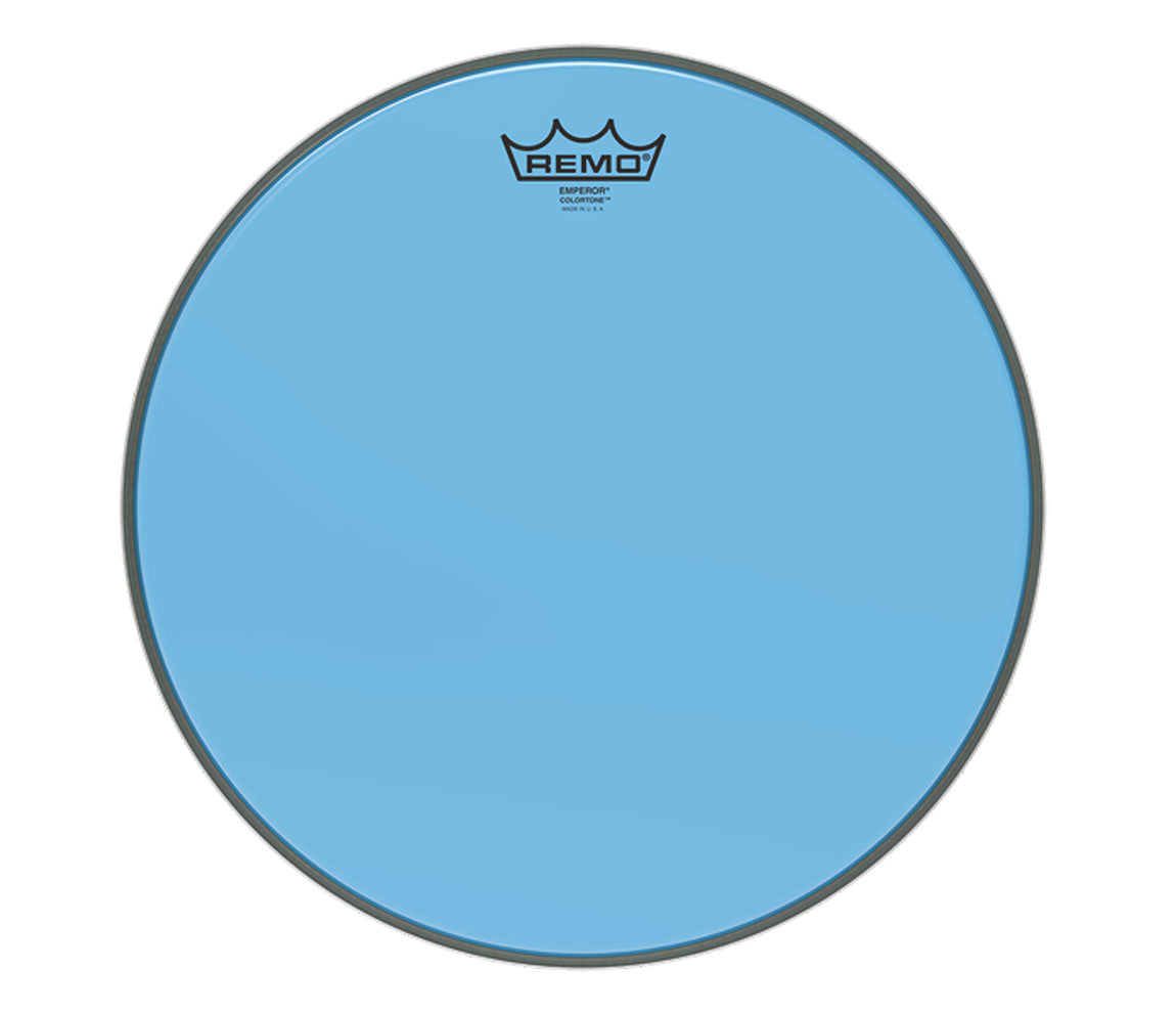 Remo 8" Emperor Blue Colortone Batter Drum Head, Remo, 8", Blue, Remo Colortone