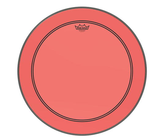 Remo 26" Powerstroke 3 Red Colortone Batter Drum Head with 5" Offset Hole, Remo, Remo Colortone, Red, 26" 