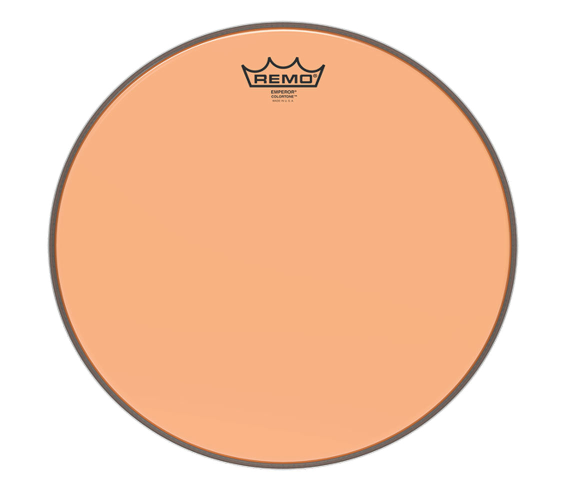 Remo 8" Emperor Orange Colortone Batter Drum Head, Remo, 8", Orange, Remo Colortone