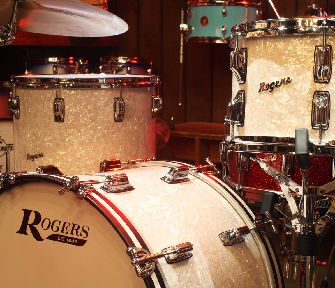 Rogers Covington Series 3pc Shell Pack in White Marine Pearl (22
