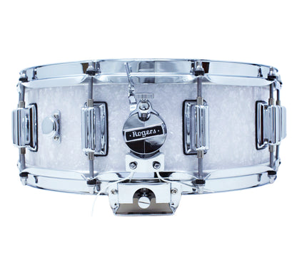 Rogers 14" x 5" Dyna-Sonic Beavertail Lugs Snare Drum - White Marine Pearl