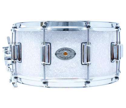 Rogers 14" x 6.5" Dyna-Sonic Beavertail Lugs Snare Drum - White Marine Pearl