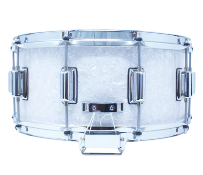 Rogers 14" x 6.5" Dyna-Sonic Beavertail Lugs Snare Drum - White Marine Pearl