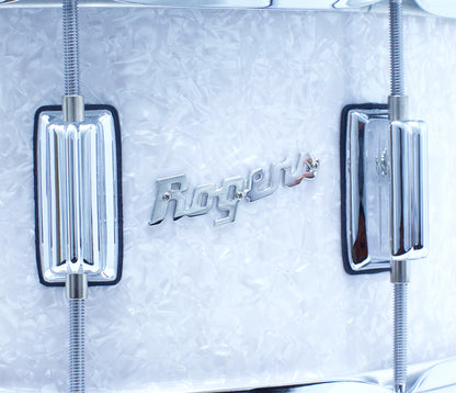 Rogers 14" x 6.5" Dyna-Sonic Beavertail Lugs Snare Drum - White Marine Pearl