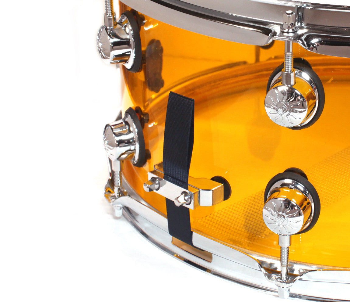 Natal Arcadia 14" x 5.5" Snare Drum in Orange Acrylic, Vendor: Natal, Type: Snare Drums, Size: 14" x 5.5", Finish: Yellow, Finish: Orange, Finish: Acrylic