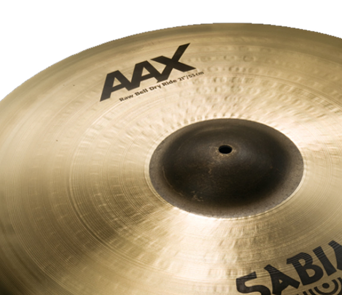 Sabian, Ride Cymbal, Size 21", Sabian AAX Series, Sabian AAX 21" Raw Bell Dry Ride
