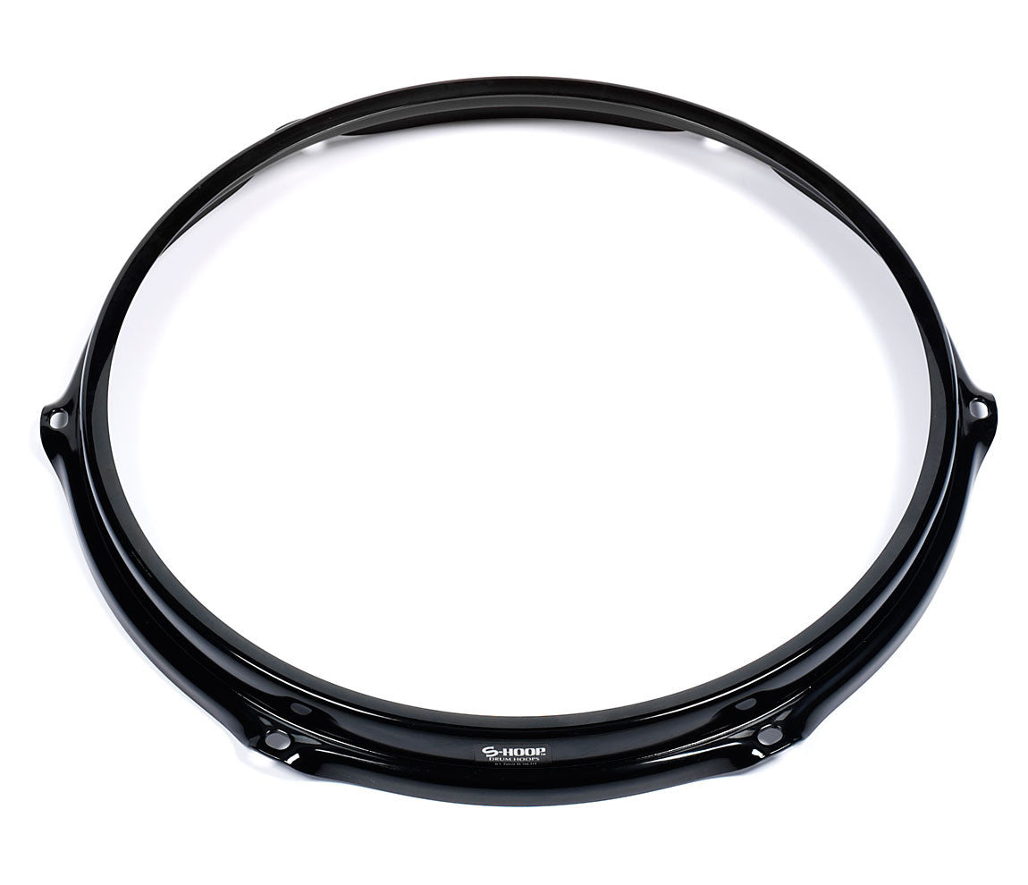 S-Hoop 13" Black Drum Hoop (Various Lug Sizes), S-Hoop, Drum Hoops, Black