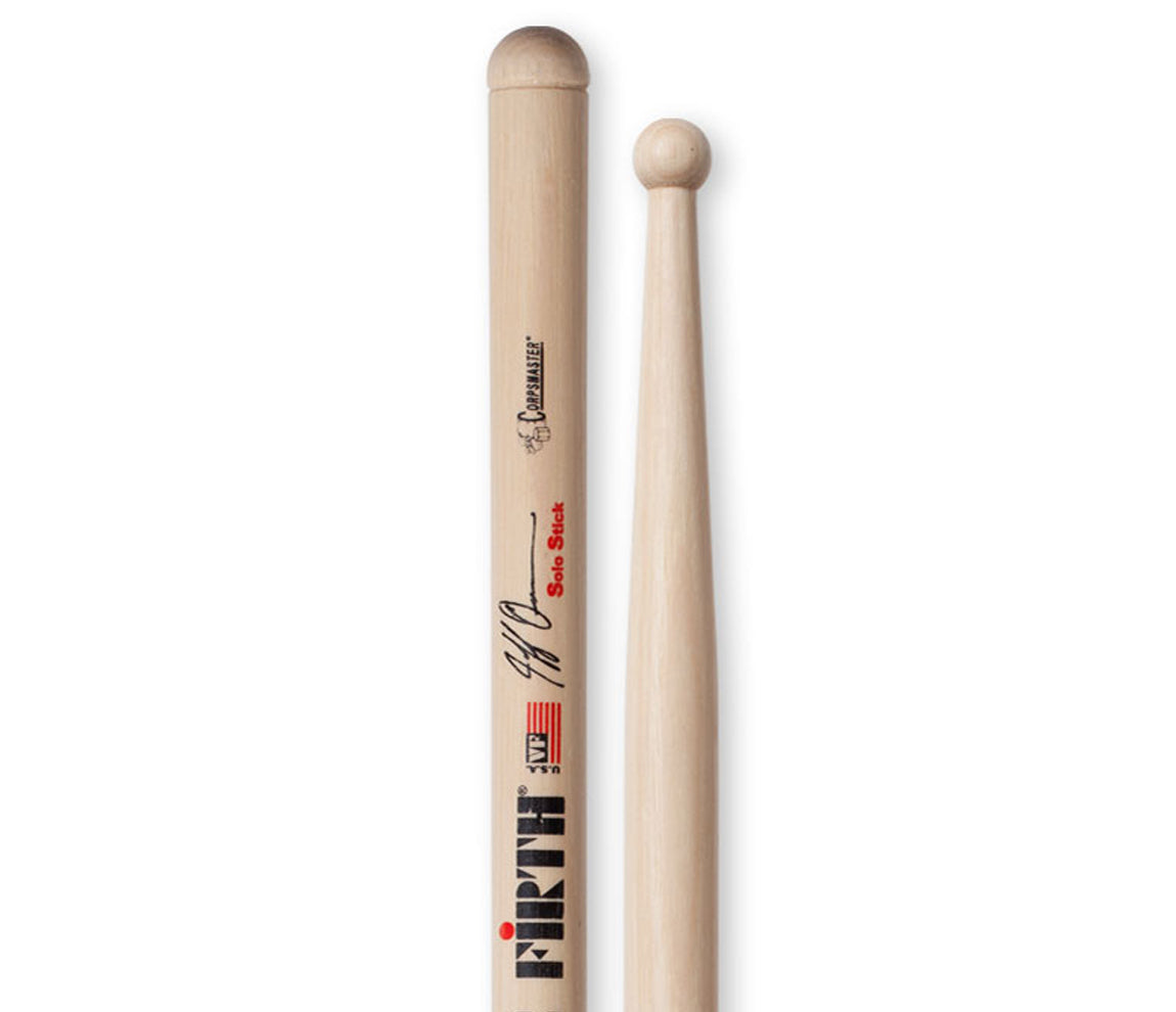 Vic Firth Corpsmaster® Signature Snare Sticks -- Jeff Queen Solo Stick, Vic Firth, Drumsticks, Hickory
