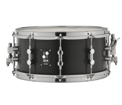 Sonor SQ1 Series 14" x 6.5" Snare Drum in Matte Black, Sonor, Sonor Drums, Snare Drums, 14" x 6.5", Sonor SQ1 Series, Matte Black, Birch Shell