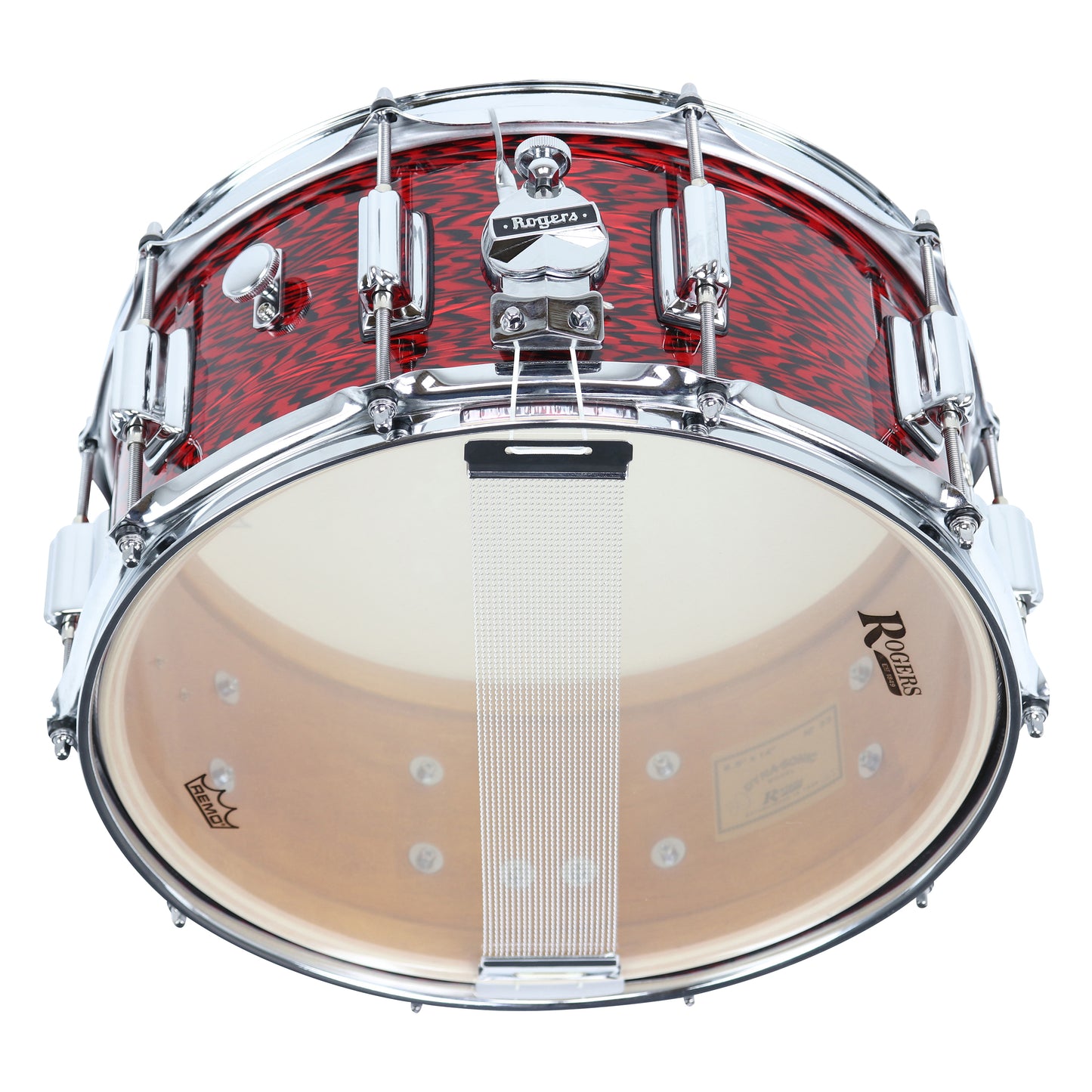 Rogers SuperTen 14" x 6.5" Wood Shell Snare Drum in Red Onyx