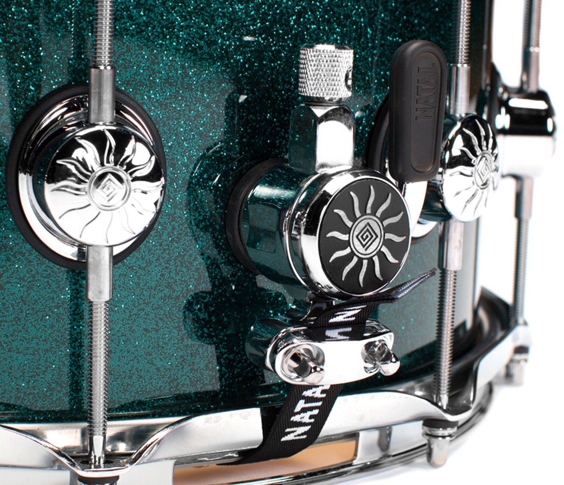 Natal, Snare Drums, STW-S465-BRG, 14" x 6.5", British Racing Green, Natal Cafe Racer British Racing Green Tulip 14" x 6.5" Snare Drum 