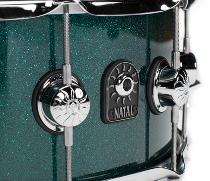 Natal, Snare Drums, STW-S465-BRG, 14" x 6.5", British Racing Green, Natal Cafe Racer British Racing Green Tulip 14" x 6.5" Snare Drum 