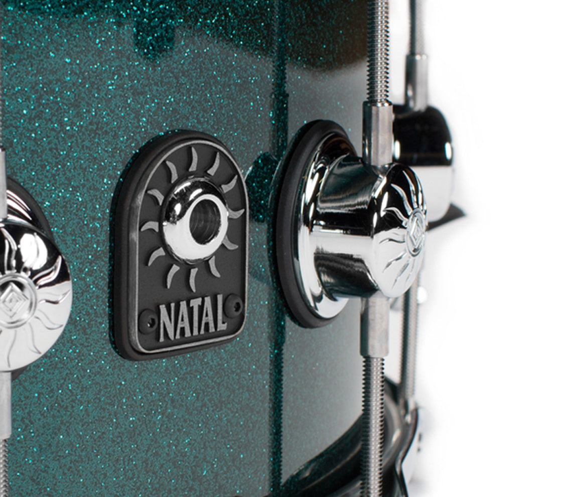 Natal, Snare Drums, STW-S465-BRG, 14" x 6.5", British Racing Green, Natal Cafe Racer British Racing Green Tulip 14" x 6.5" Snare Drum 