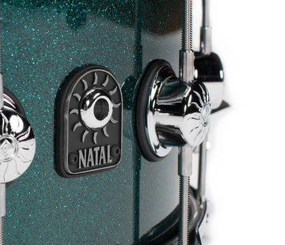 Natal, Snare Drums, STW-S465-BRG, 14" x 6.5", British Racing Green, Natal Cafe Racer British Racing Green Tulip 14" x 6.5" Snare Drum 