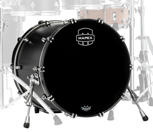 Mapex Saturn Classic 22" x 16" Bass Drum (No Mount) In Transparent Satin Black