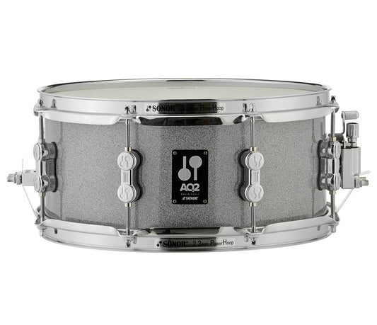 Sonor AQ2 13" x 6" Snare Drum in Titanium Quartz Finish, Sonor, Sonor Drums, Sonor AQ2 Series, 13" x 6", Maple. Snare Drums, Titanium Quartz