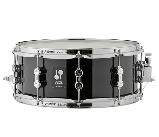 Sonor AQ2 13" x 6" Snare Drum in Transparent Stain Black Finish, Sonor, Sonor Drums, Sonor AQ2 Series, 13" x 6", Maple. Snare Drums, Transparent Stain Black