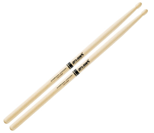 Pro-Mark American Hickory 747B 'Super Rock' Wood Tip Drumsticks (TX747BW)