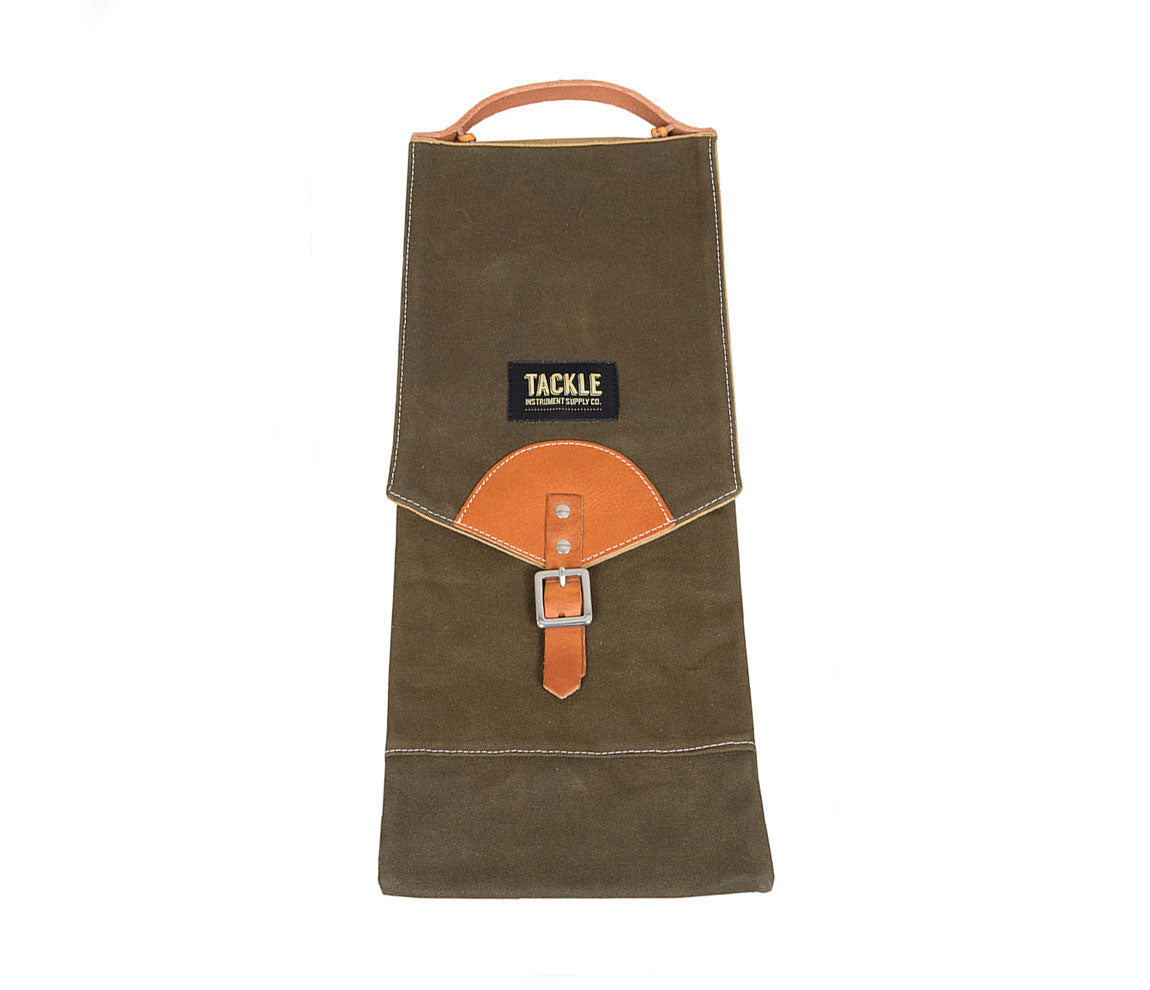 TACKLE WAXED CANVAS COMPACT STICK CASE (FOREST GREEN), Tackle Instrument Supply Co., Bags & Cases, Drumstick Bags & Holders, Canvas, Forest Green