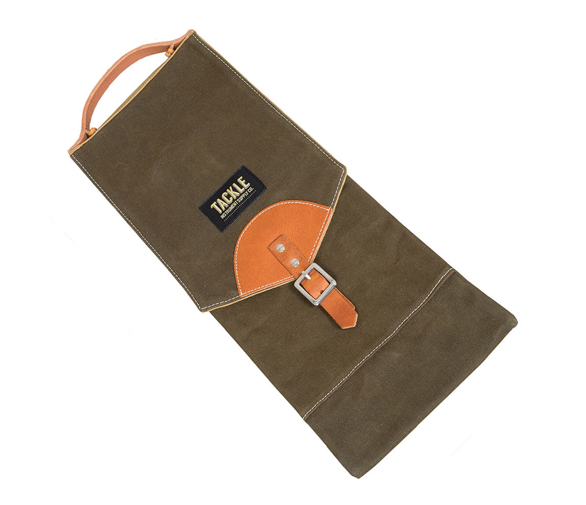 TACKLE WAXED CANVAS COMPACT STICK CASE (FOREST GREEN), Tackle Instrument Supply Co., Bags & Cases, Drumstick Bags & Holders, Canvas, Forest Green