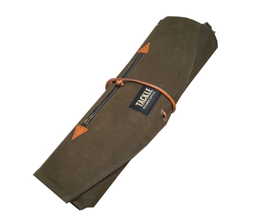 TACKLE WAXED CANVAS ROLL UP STICK CASE (FOREST GREEN), Tackle Instrument Supply Co., Bags & Cases, Drumsticks Bags & Holders, Forest Green, Canvas