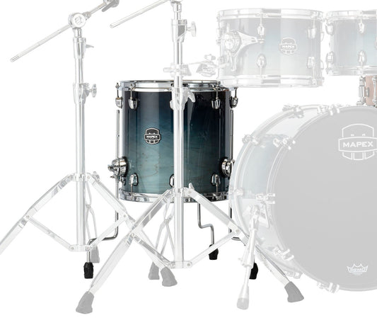 Mapex Saturn Classic 15" x 13" Floor Tom In Teal Blue Fade