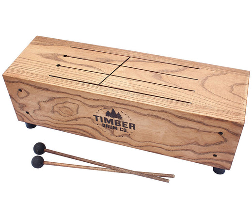 Timber Drum Company Medium American Hardwood Slit Tongue Log Drum, Timber Drum Company, Hand Percussion, Cowbells and Blocks, Medium