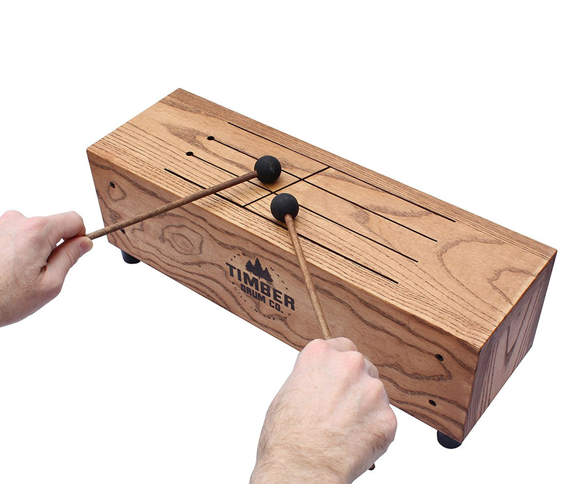 Timber Drum Company Medium American Hardwood Slit Tongue Log Drum
