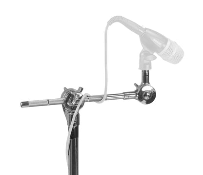 Gibraltar Short Boom With Microphone Holder Attachment - 12.7 Mm Diameter And Gear Tilter 10" - SC-BAMMS