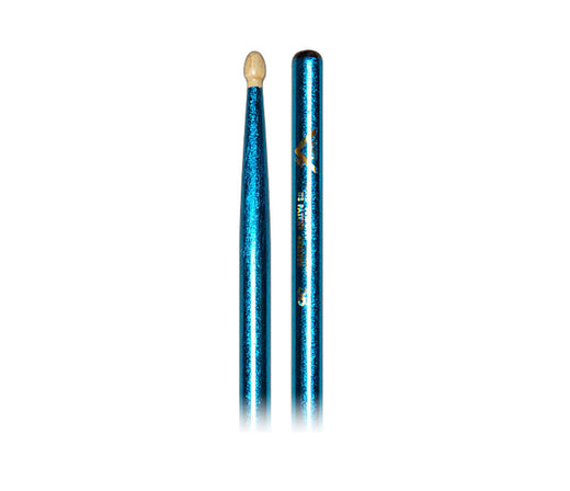 Vater Color Wrap Blue Sparkle 5B Drumsticks