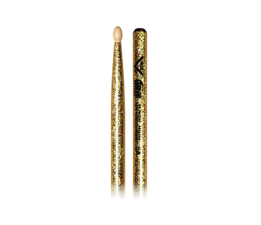 Vater Color Wrap Gold Sparkle 5A Drumsticks
