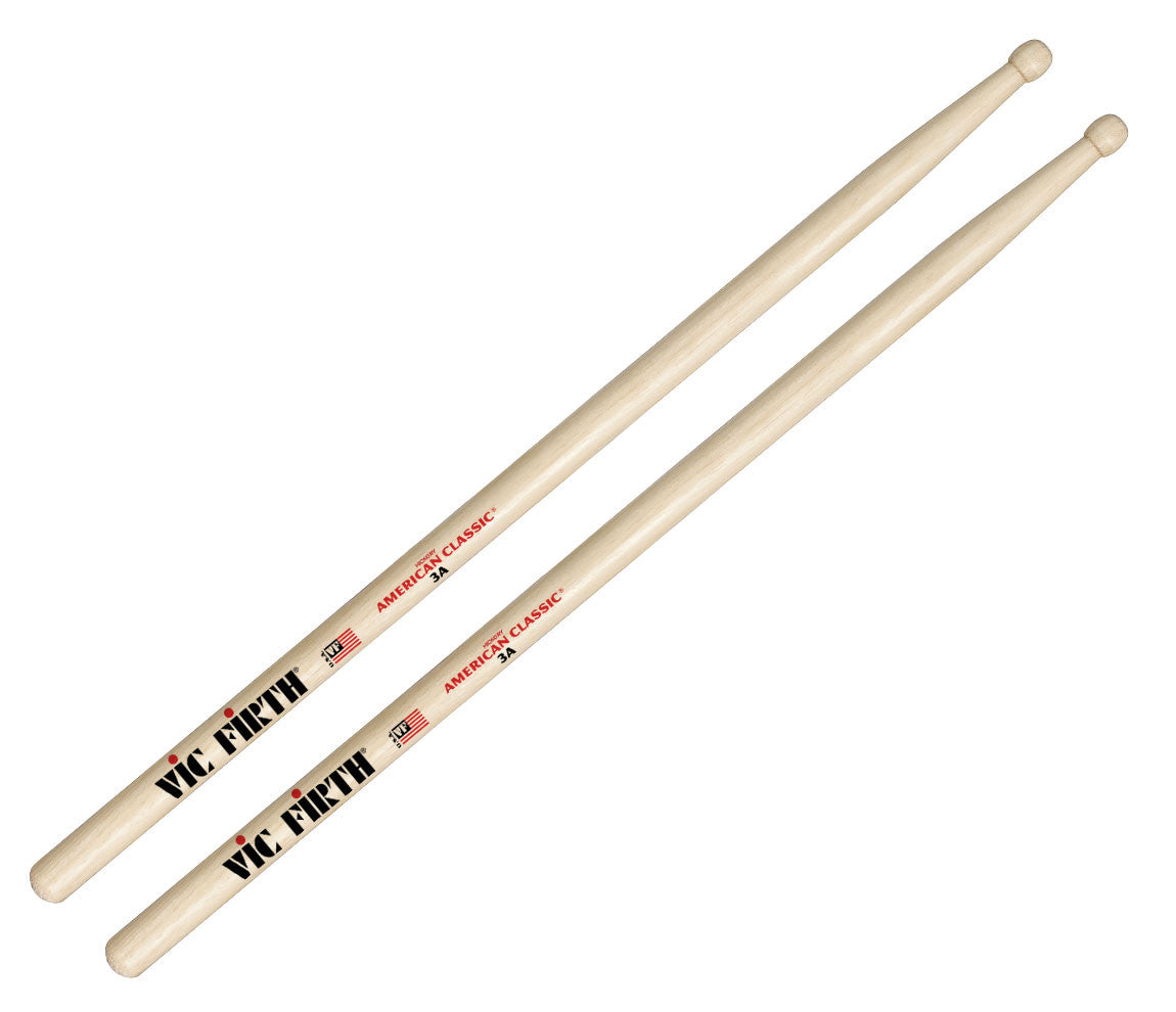 Vic Firth American Classic 3A Wood Tip Drumsticks