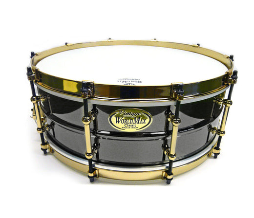 WorldMax Black on Brass/Aztec Gold Snare Drum  BK-5014SFXG