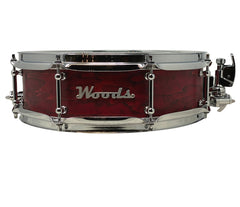 Woods Custom Drums 14 x 4.5 Snare Drum - Red