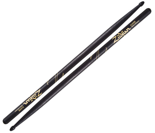 Zildjian 5A Acorn Tip Black Drum Sticks, Zildjian, Drumsticks, Black