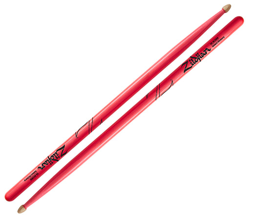 Zildjian 5A Acorn Neon Pink Drum Sticks, Zildjian, Drumsticks, Pink