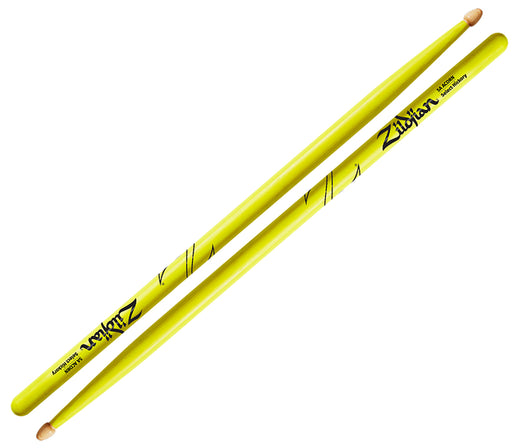 Zildjian 5A Acorn Neon Yellow Drum Sticks, Zildjian, Drumsticks, Yellow