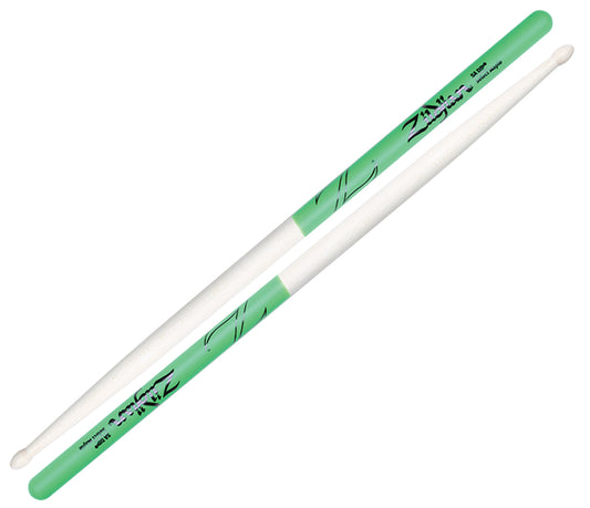Zildjian 5A Maple Green Dip Drum Sticks, Zildjian, Drumsticks, Green