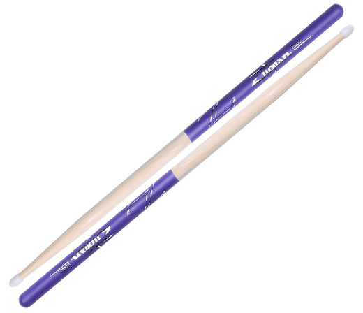 Zildjian 5A Nylon Purple Dip Drum Sticks, Zildjian, Drumsticks