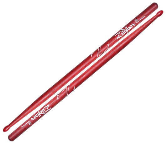 Zildjian 5B Nylon Red Drum Sticks, Zildjian, Red, Drumsticks