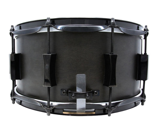 Pork Pie 12 x 7 Little Squealer Snare Drum Birch Maple in Flat Black L Drum Shop
