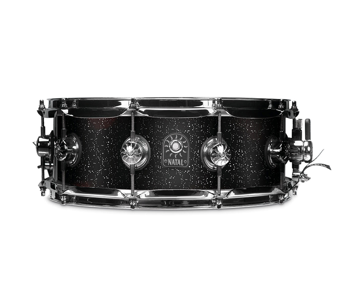 Natal Originals Maple 14" x 5.5" Snare Drum in Black Metallic, Natal, Snare Drum, Black Metallic, 14" x 5.5", Drum Lounge