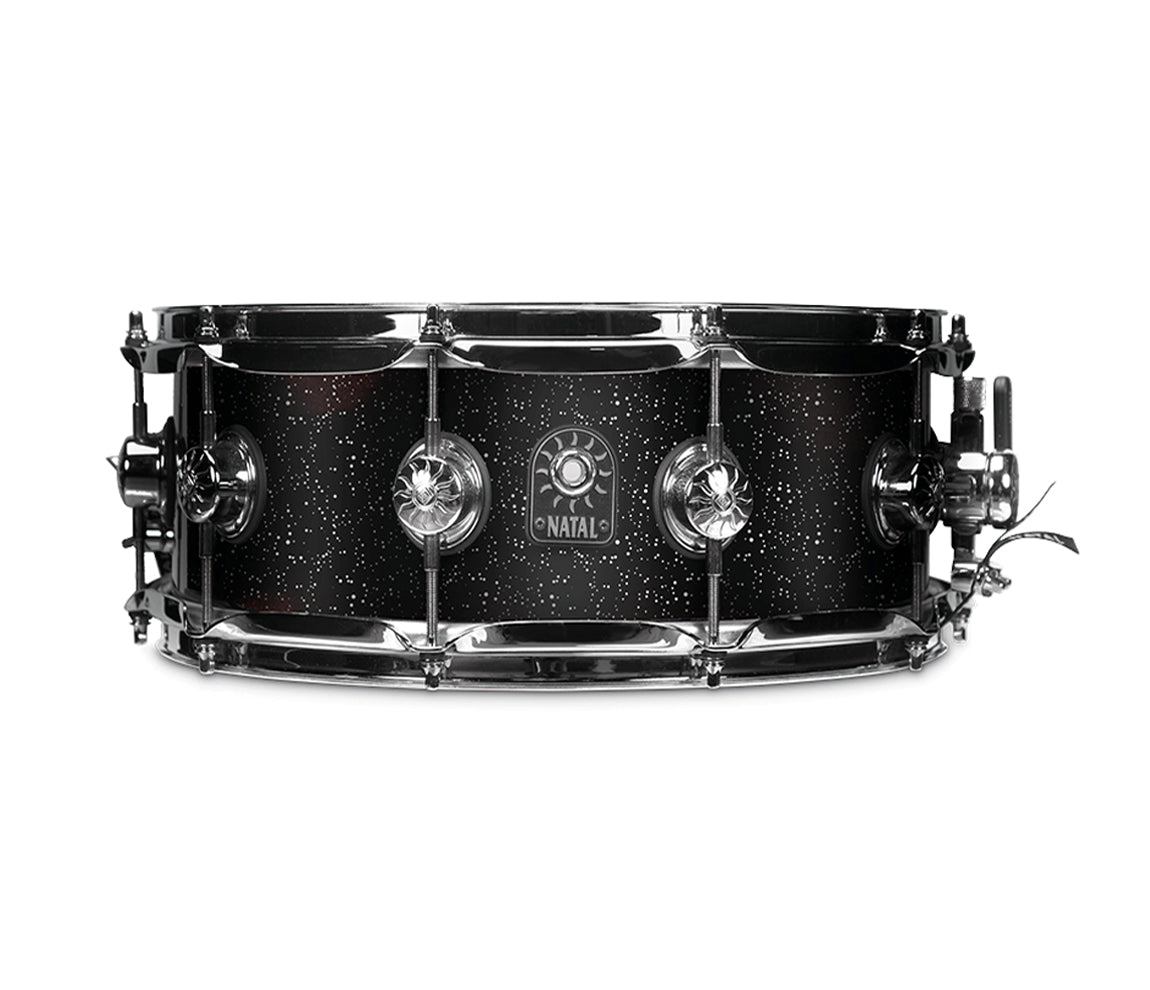 Natal Originals Maple 14" x 6.5" Snare Drum in Black Metallic, Natal, 14" x 6.5", Black Metallic, Snare Drum, Drum Lounge