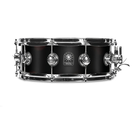 Natal Originals Maple 14" x 5.5" Snare Drum in Matte Black, Natal, Snare Drum, Matte Black, 14" x 5.5", Drum Lounge
