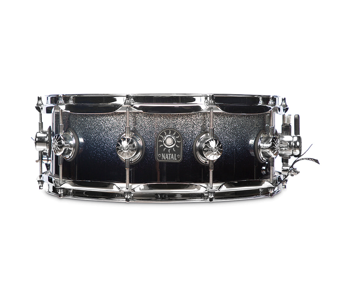 Natal Originals Maple 14" x 5.5" Snare Drum in Midnight Sparkle Fade, Natal, Snare Drum, Midnight Sparkle Fade, 14" x 5.5", Drum Lounge