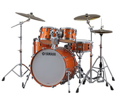Yamaha Absolute Hybrid Maple 4-Piece Shell Pack in Orange Sparkle