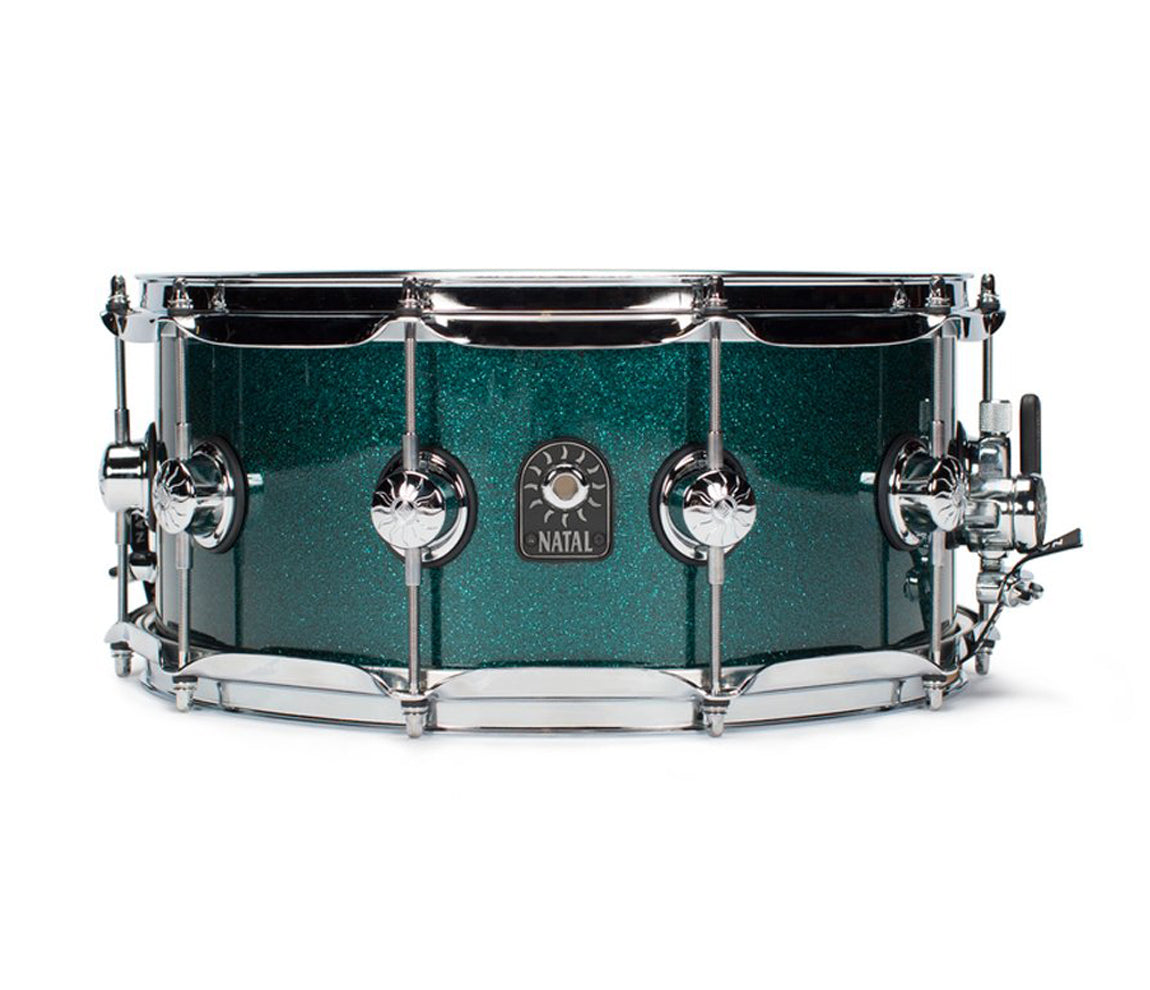 Natal Café Racer British Racing Green Tulip 14" x 6.5" Snare Drum