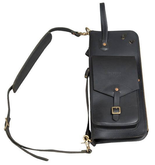 TACKLE LEATHER STICK CASE WITH PATENTED STICK STAND (BLACK)